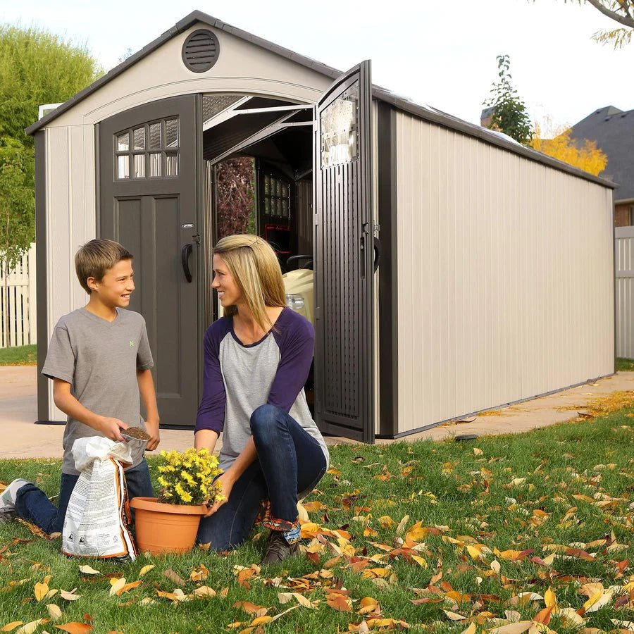 20-Foot x 8-Foot Outdoor Storage Shed 60127 | Heavy-Duty Weather-Resistant Garden & Backyard Storage Building