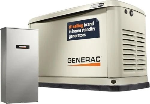 22kW Home Standby Generator with 200-Amp Transfer Switch, Aluminum Enclosure & WiFi Monitoring