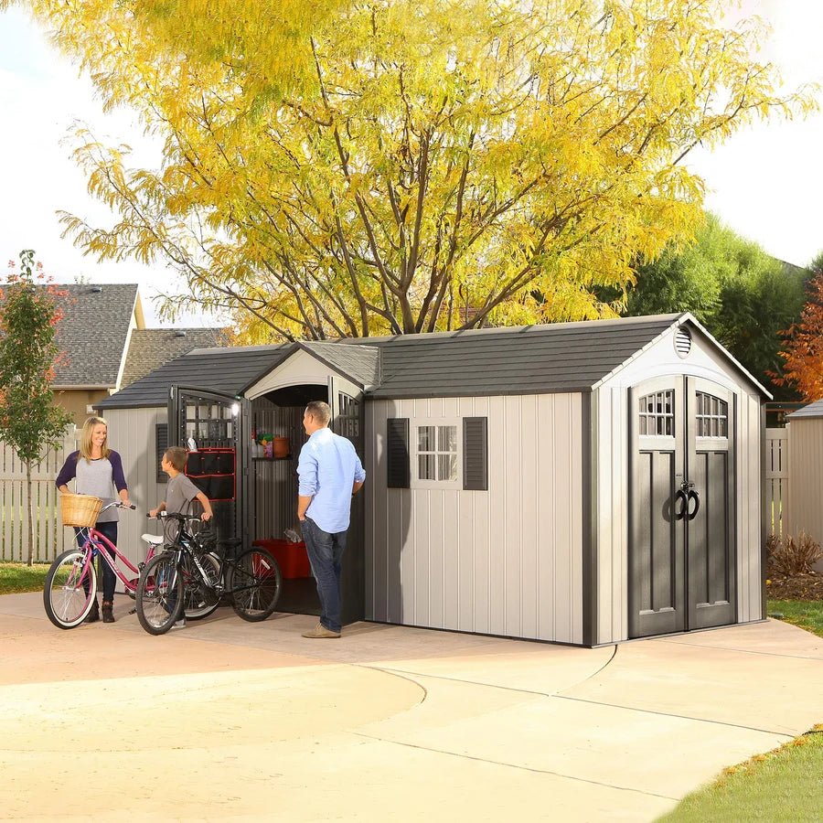 20-Foot x 8-Foot Outdoor Storage Shed 60127 | Heavy-Duty Weather-Resistant Garden & Backyard Storage Building