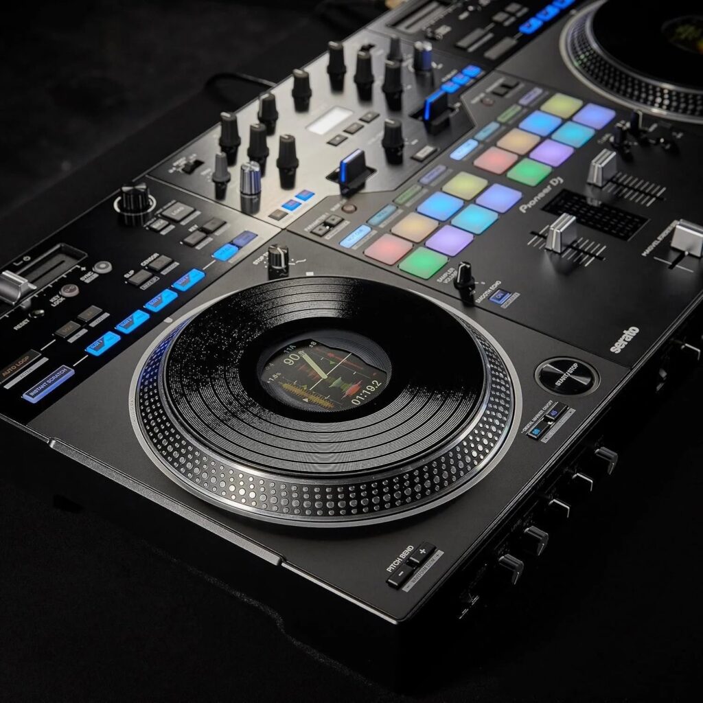 2-Channel Scratch DJ Controller with Motorized Jog Wheels