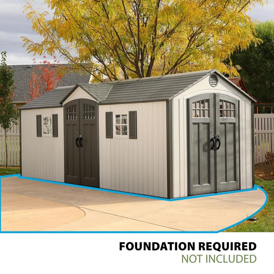 20-Foot x 8-Foot Outdoor Storage Shed | Heavy-Duty Weather-Resistant Garden & Backyard Storage Building - Image 3