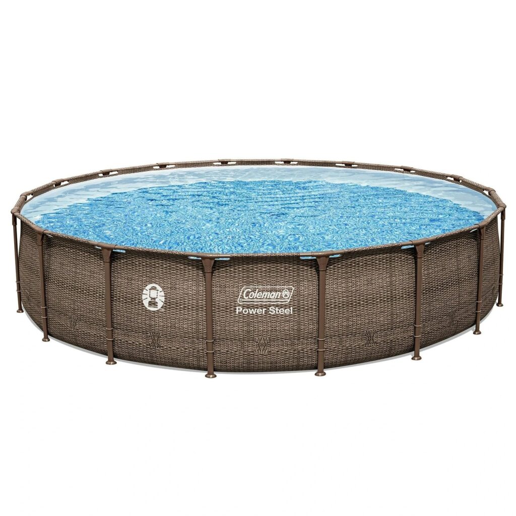 18 ft. x 48 in. Round Metal Frame Above Ground Pool Set