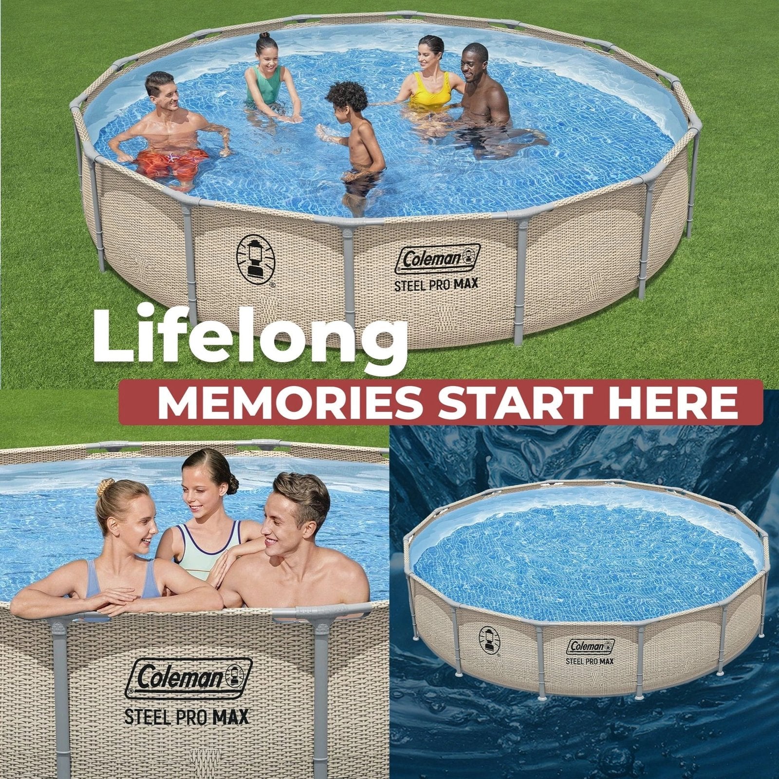 14′ x 33″ Round Metal Frame Above Ground Pool Set - Image 9
