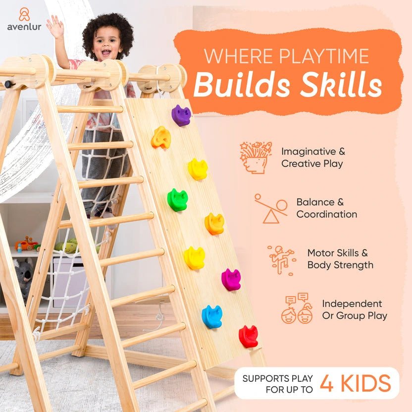 8 in 1 Chestnut | Foldable Jungle Gym - Image 4