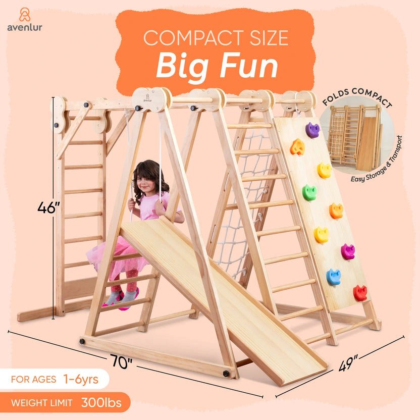 8 in 1 Chestnut | Foldable Jungle Gym - Image 7