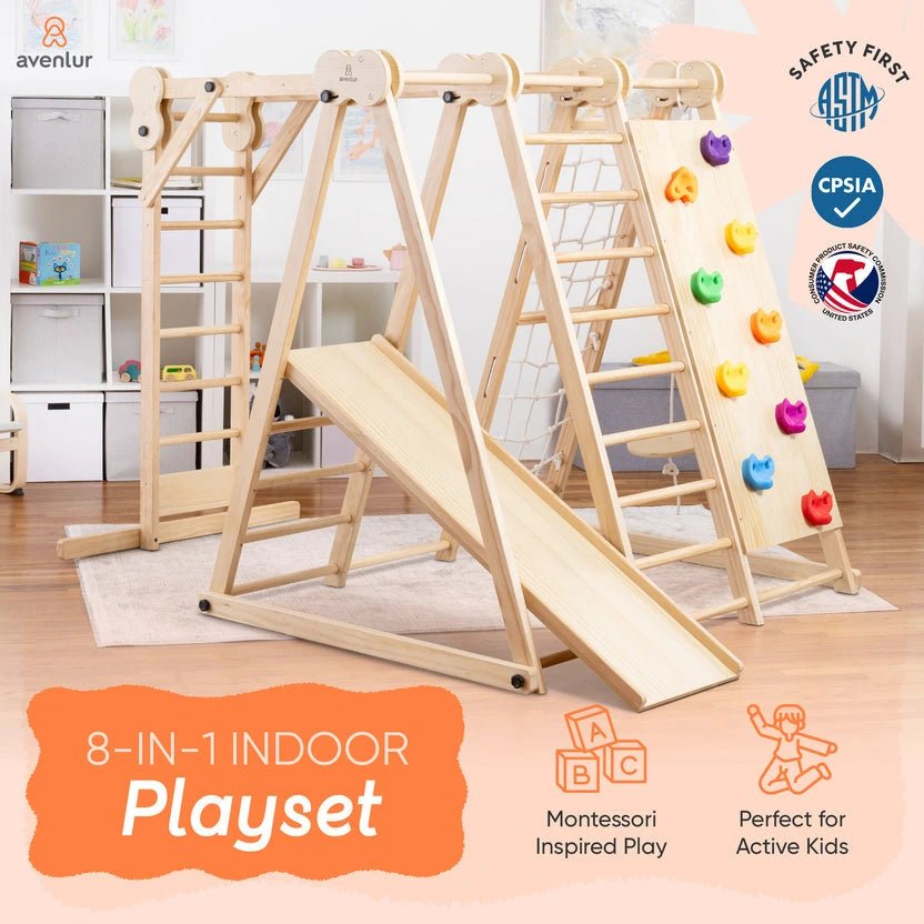 8 in 1 Chestnut | Foldable Jungle Gym - Image 8