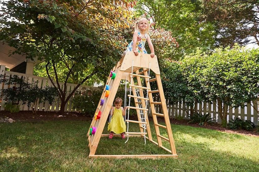 Magnolia 7-in-1 Real Wood Playset | Indoor & Outdoor Climbing Gym for Kids - Image 10