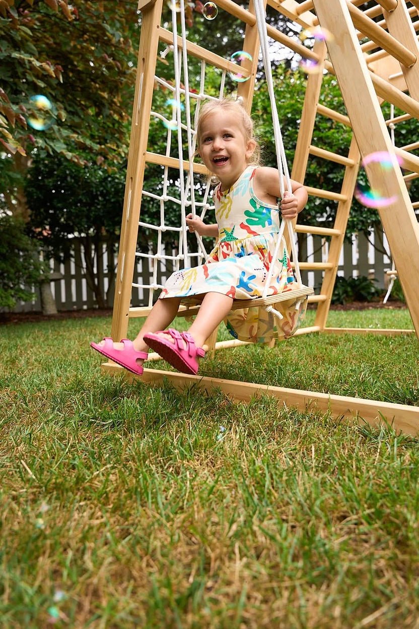 Magnolia 7-in-1 Real Wood Playset | Indoor & Outdoor Climbing Gym for Kids - Image 15