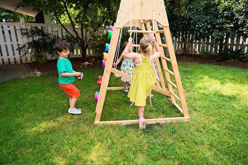 Magnolia 7-in-1 Real Wood Playset | Indoor & Outdoor Climbing Gym for Kids - Image 16