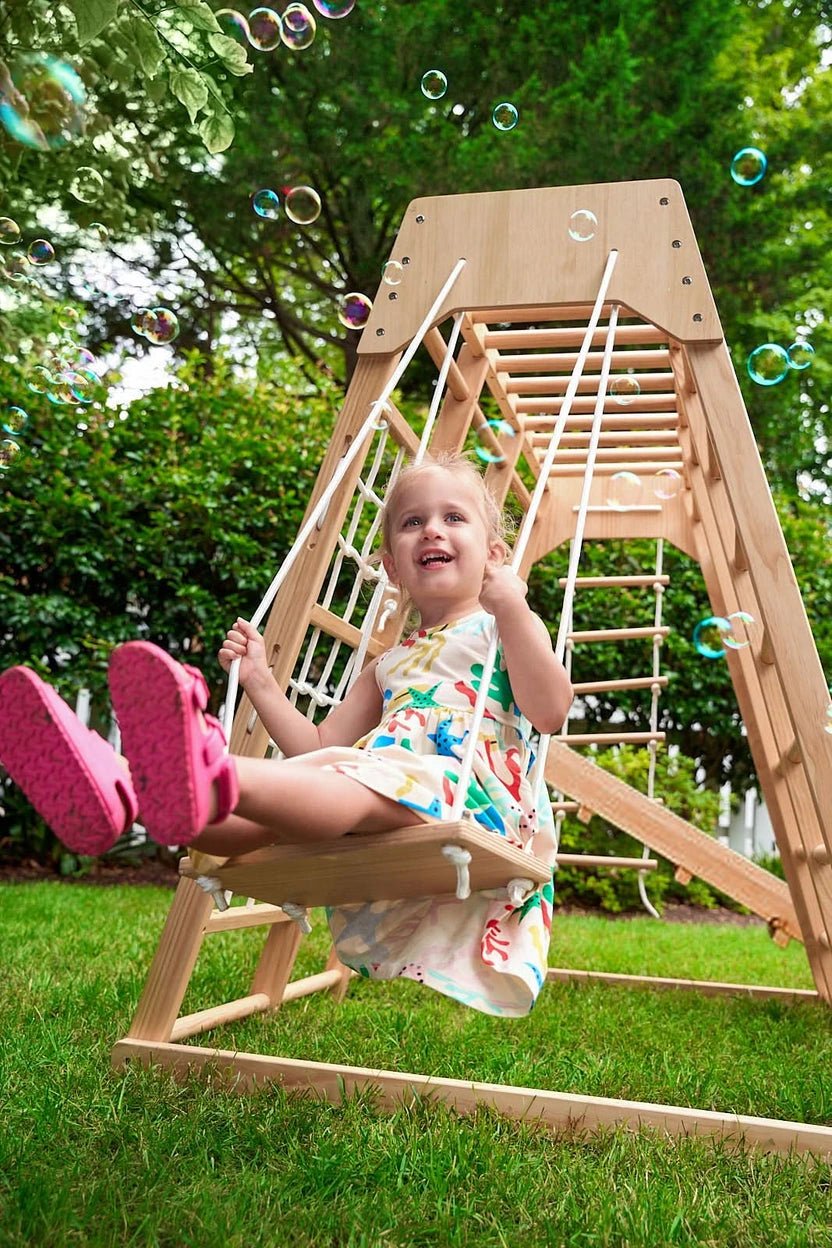 Magnolia 7-in-1 Real Wood Playset | Indoor & Outdoor Climbing Gym for Kids - Image 17