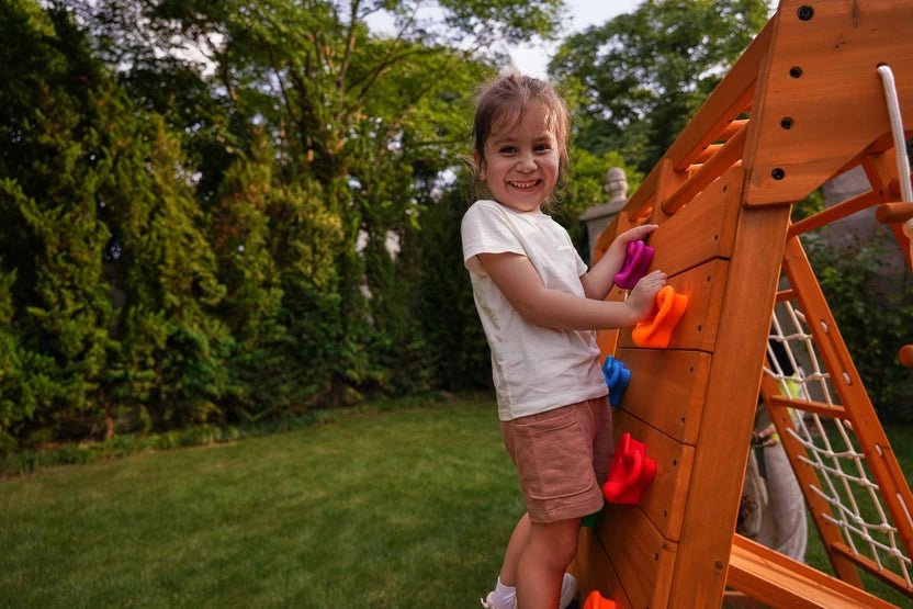 Magnolia 7-in-1 Real Wood Playset | Indoor & Outdoor Climbing Gym for Kids - Image 5