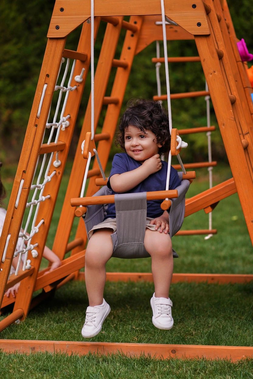 Magnolia 7-in-1 Real Wood Playset | Indoor & Outdoor Climbing Gym for Kids - Image 8