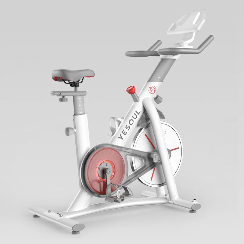 S3 Indoor Exercise Bike Smart Black Cycling Bike Magnetic Stationary Bike Low Noise Indoor Cycling Bike for Home Gym Electric Stationary Bike with Tablet Mount - Image 12