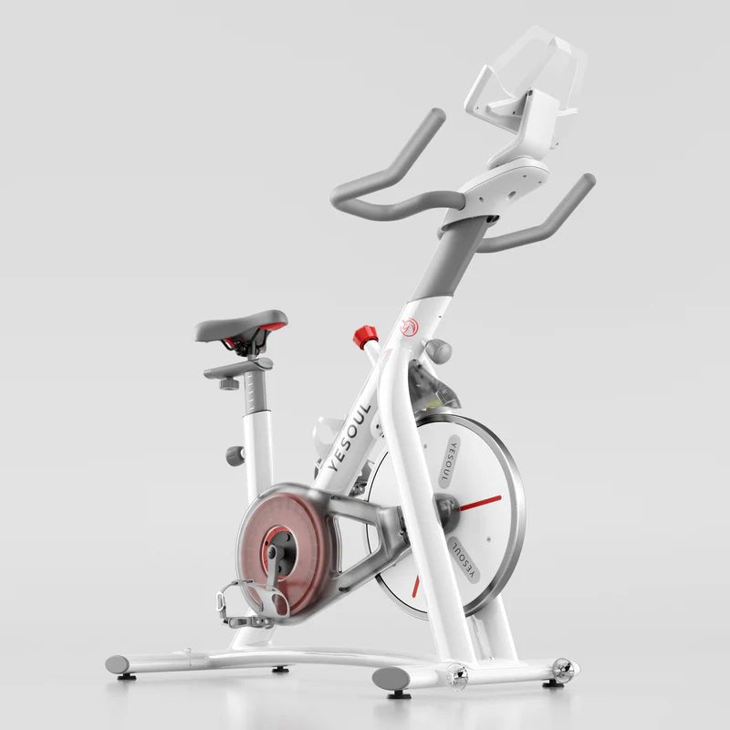 S3 Indoor Exercise Bike Smart Black Cycling Bike Magnetic Stationary Bike Low Noise Indoor Cycling Bike for Home Gym Electric Stationary Bike with Tablet Mount - Image 4