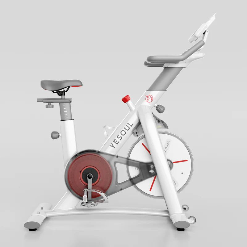 S3 Indoor Exercise Bike Smart Black Cycling Bike Magnetic Stationary Bike Low Noise Indoor Cycling Bike for Home Gym Electric Stationary Bike with Tablet Mount - Image 5