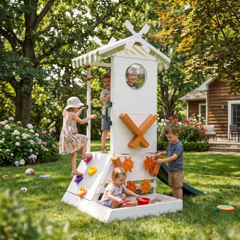 Aloe Outdoor Mini Playset for Toddlers – Water Slide & Backyard Fun