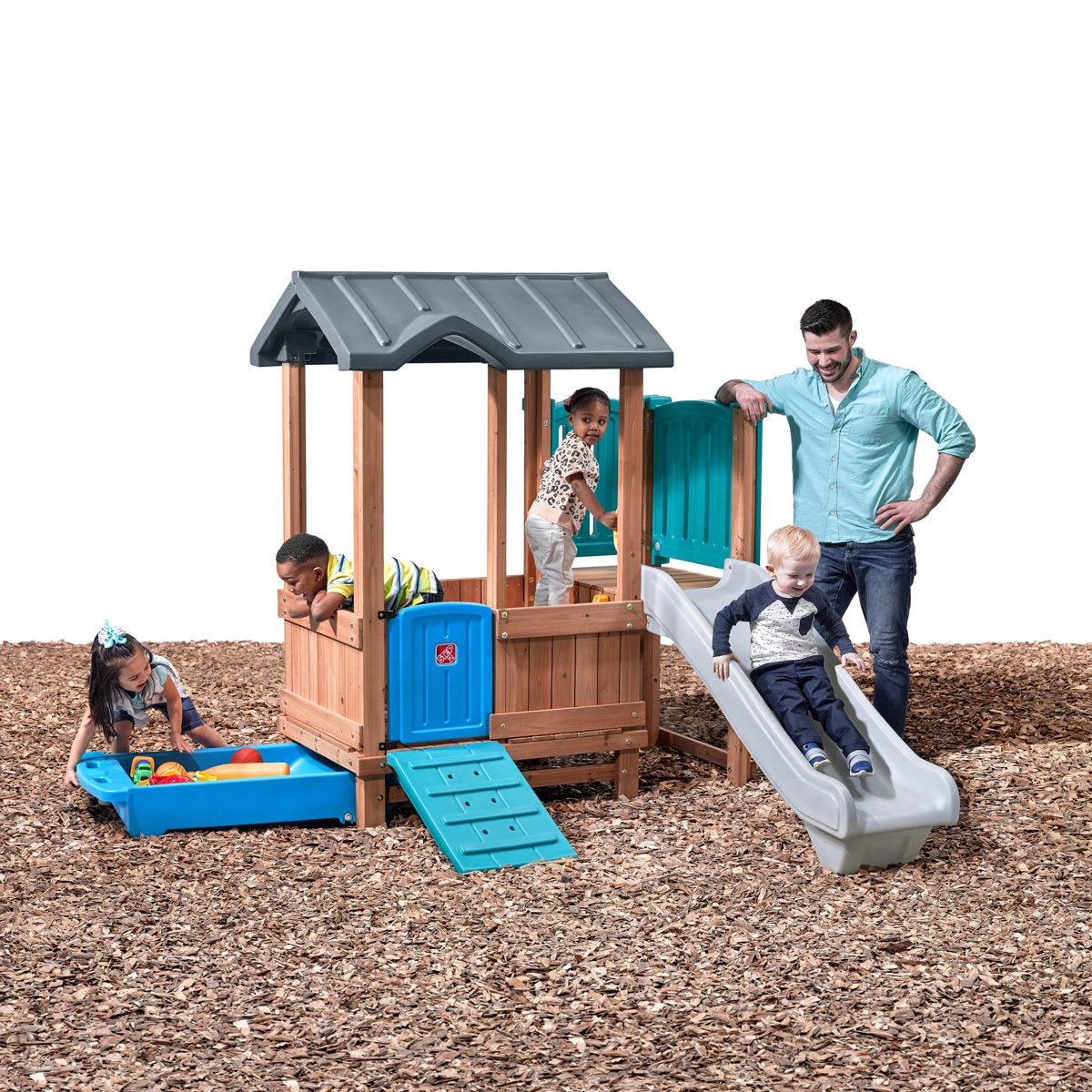 Woodland Adventure Kids Outdoor Playhouse for Toddlers - Image 10