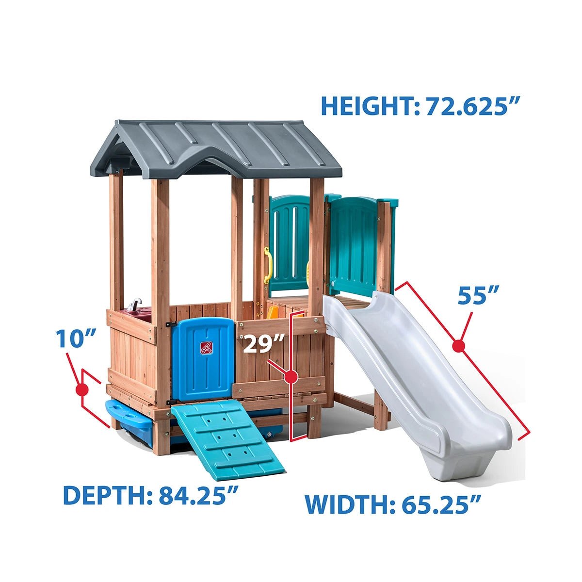 Woodland Adventure Kids Outdoor Playhouse for Toddlers - Image 9