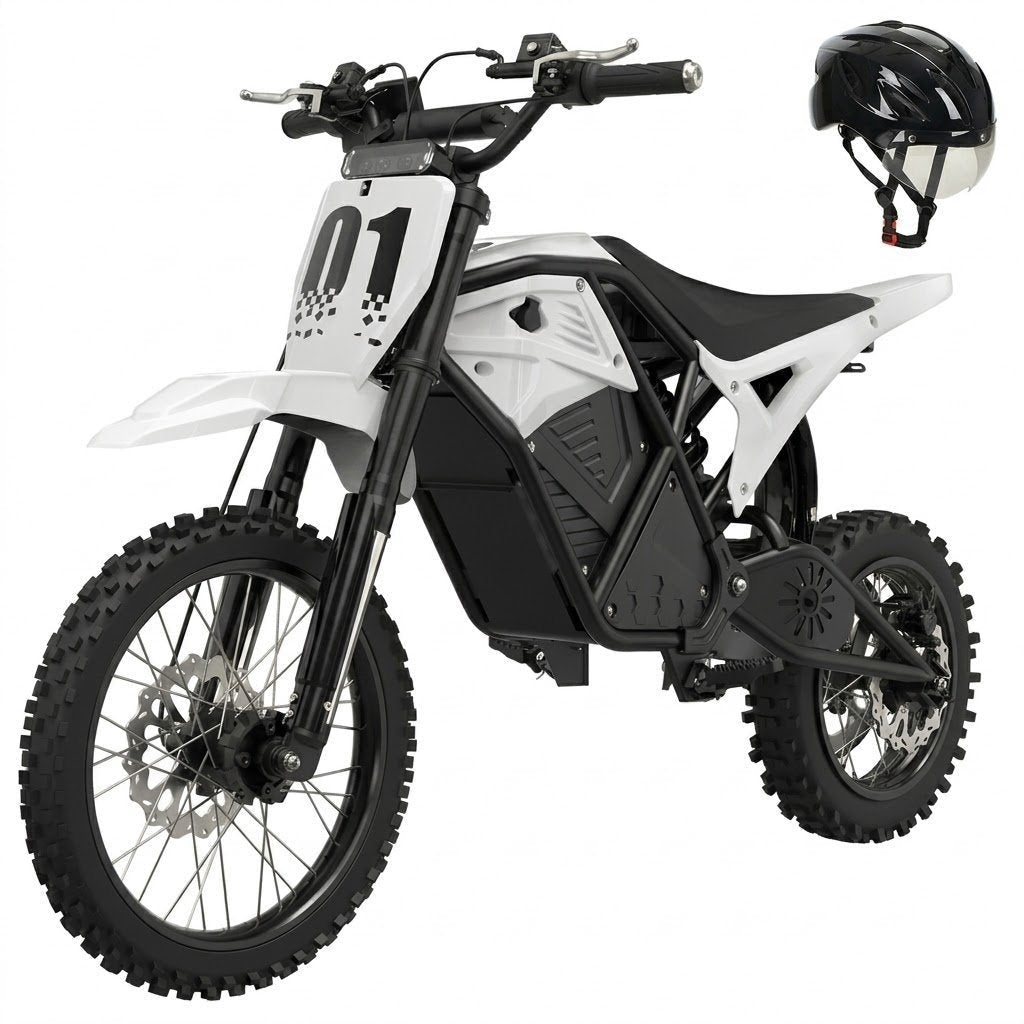 Nova Mini Electric Dirt Bike for Teens and Adults, 3500W Peak Mid-Drive Motor, 38 mph Top Speed, 48V 23Ah Battery with 60 Mile Range