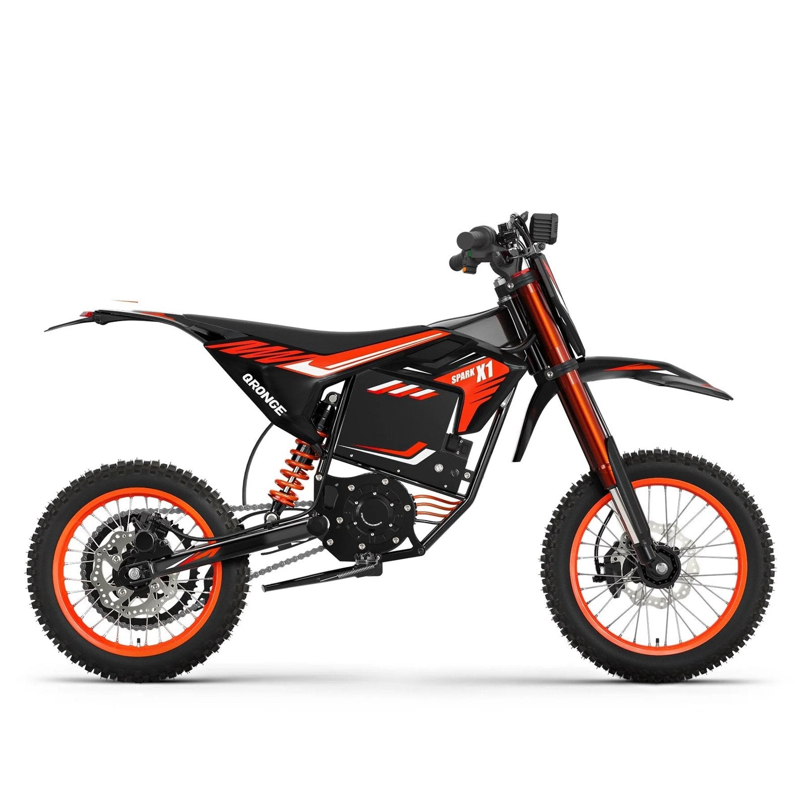 Electric Dirt Bike – 4500W Peak, 50MPH, 60V 28.8Ah Battery, 14″/12″ Fat Tires - Image 2