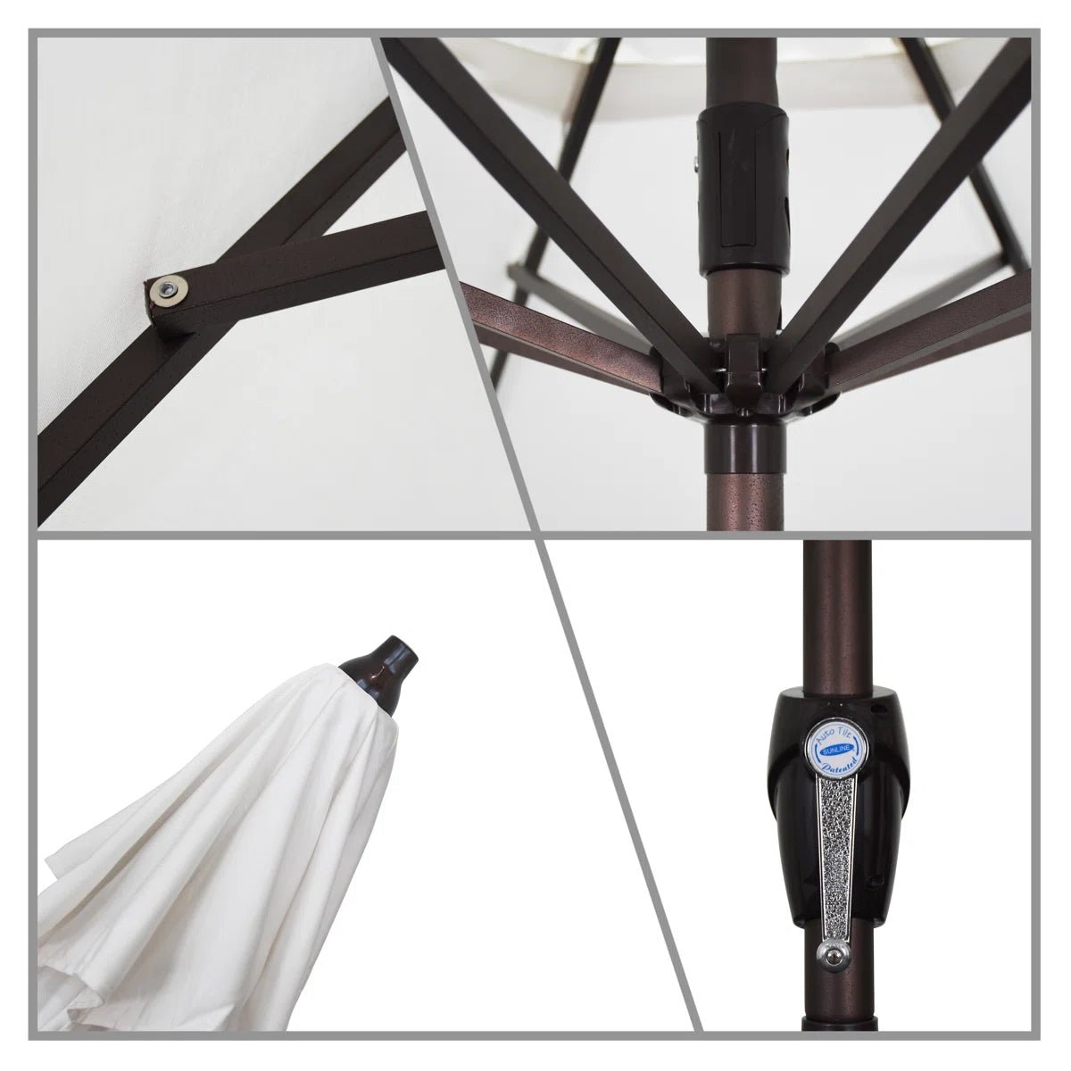 Market Patio Umbrella with Crank Lift and Tilt - Image 2