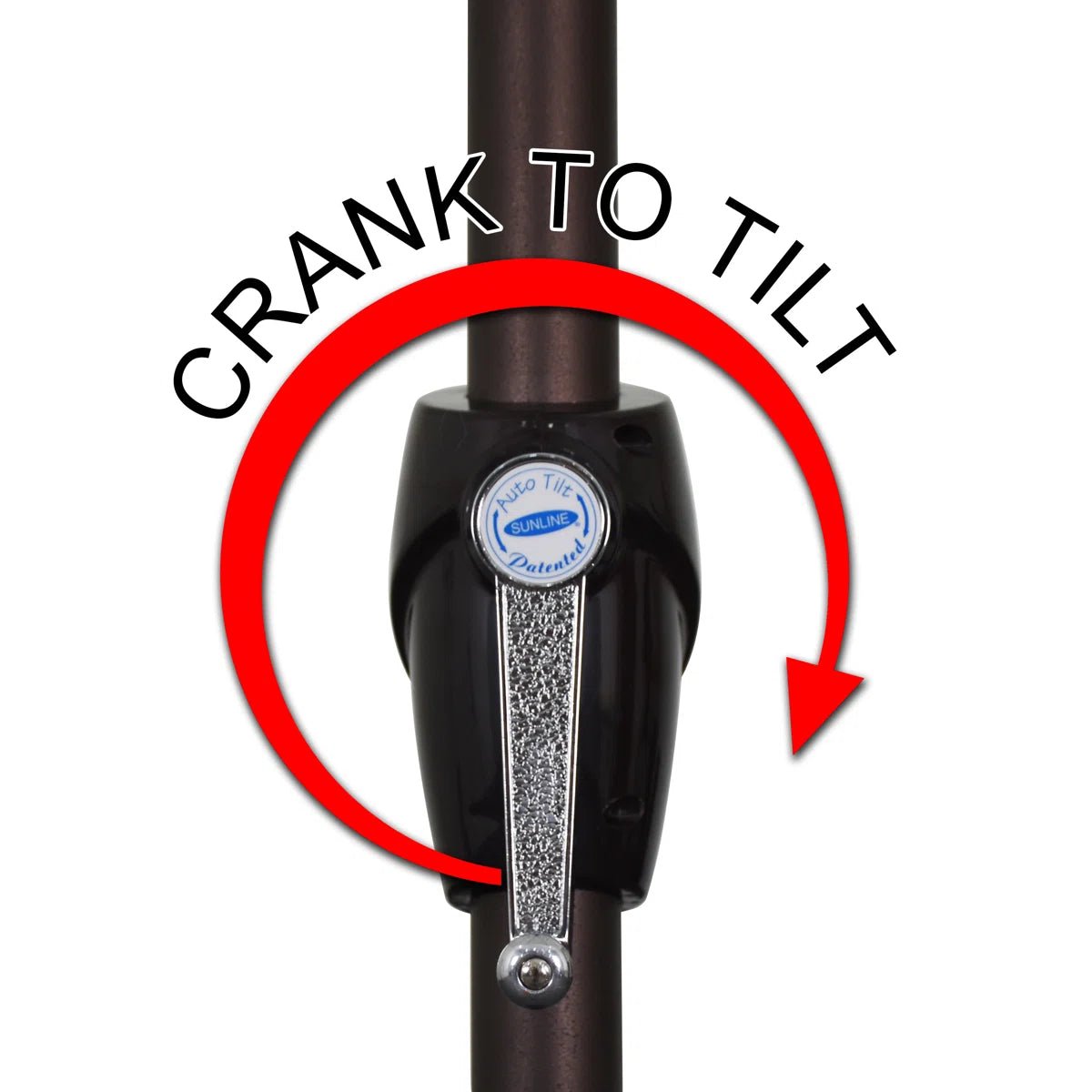 Market Patio Umbrella with Crank Lift and Tilt - Image 3