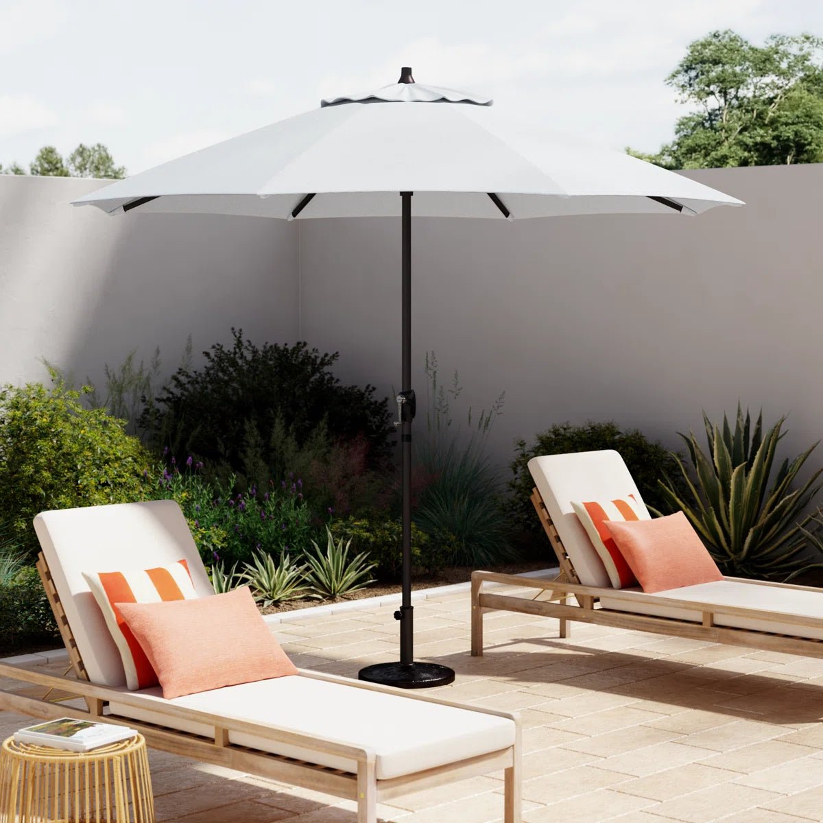 Market Patio Umbrella with Crank Lift and Tilt - Image 9