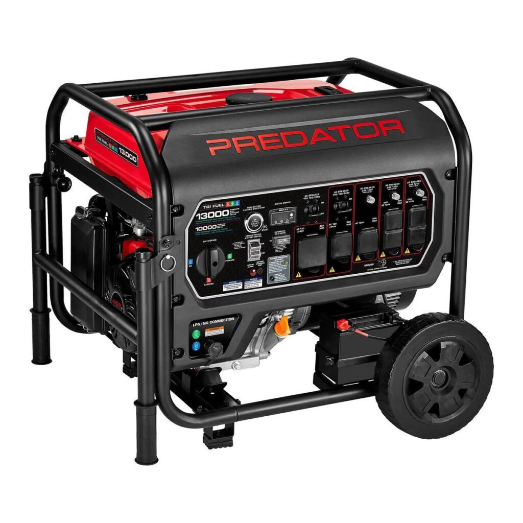 13,000 Watt Tri-Fuel Portable Generator with Remote Start and CO Secure Technology, 49-State Compliant
