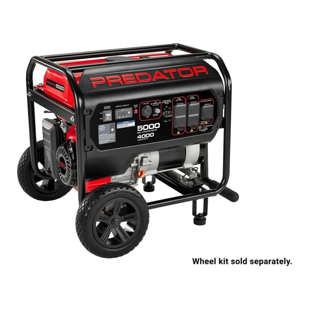 5000 Watt Gas-Powered Portable Generator with CO Secure Technology, California Compliant