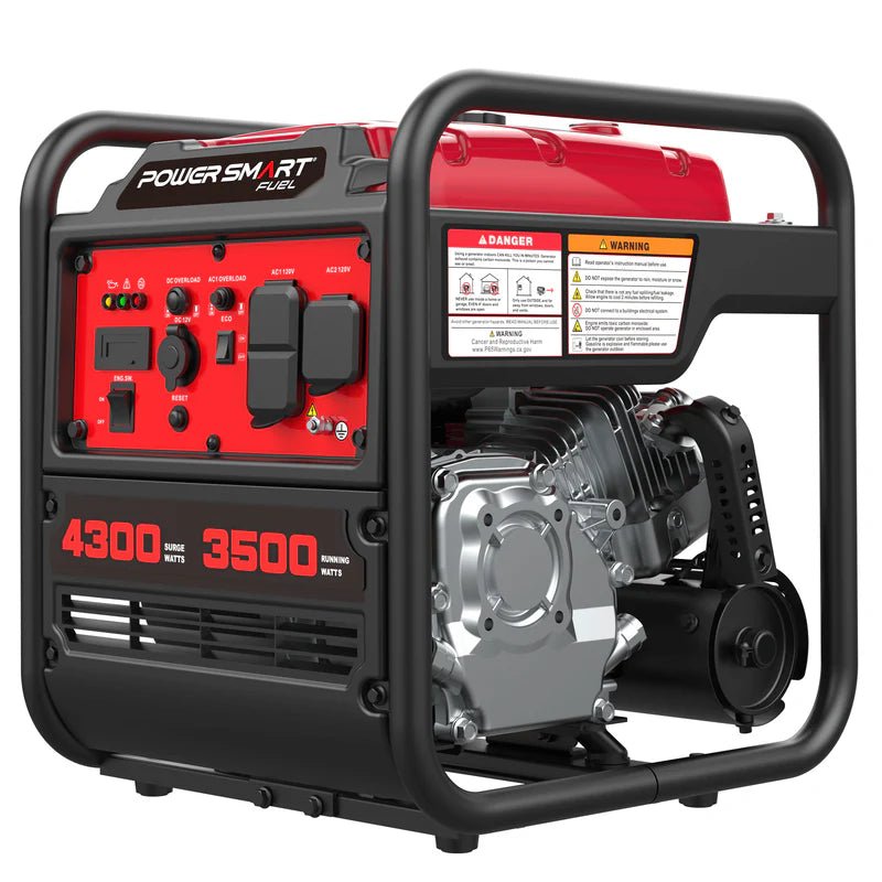 4300-Watt Portable Generator with Inverter Technology, 3500W Rated, 223cc 4-Stroke Gas Powered Engine, 30 Amp for Home Backup, Camping, Emergency - Image 2