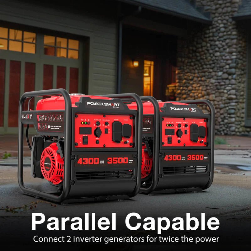 4300-Watt Portable Generator with Inverter Technology, 3500W Rated, 223cc 4-Stroke Gas Powered Engine, 30 Amp for Home Backup, Camping, Emergency - Image 4