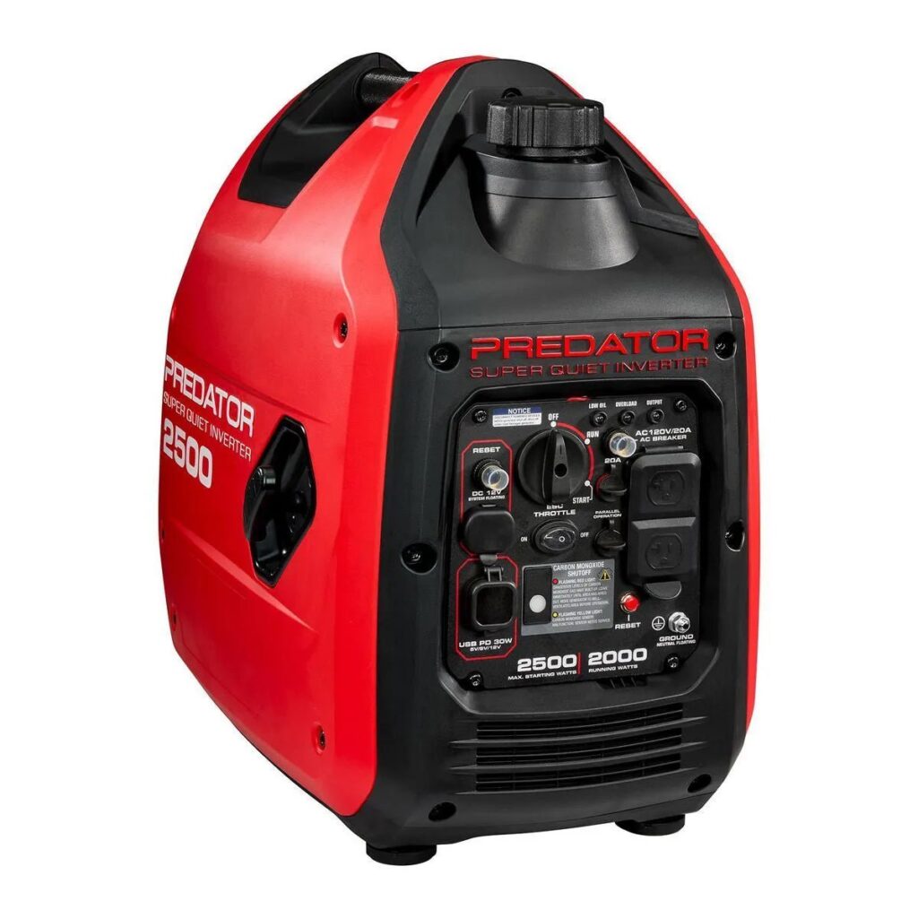 2500 Watt Super Quiet Inverter Generator with CO Secure Technology