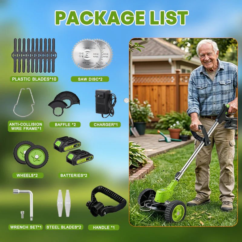 3 In 1 Cordless Grass Trimmer, Weed Eater and Edger - Image 2