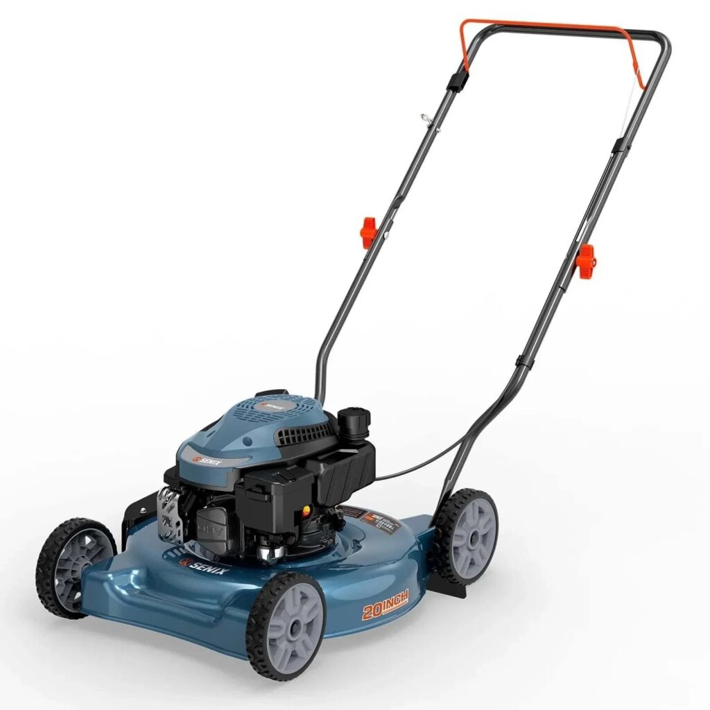 20″ 144cc 4-Cycle Gas Push Lawn Mower with Side Discharge
