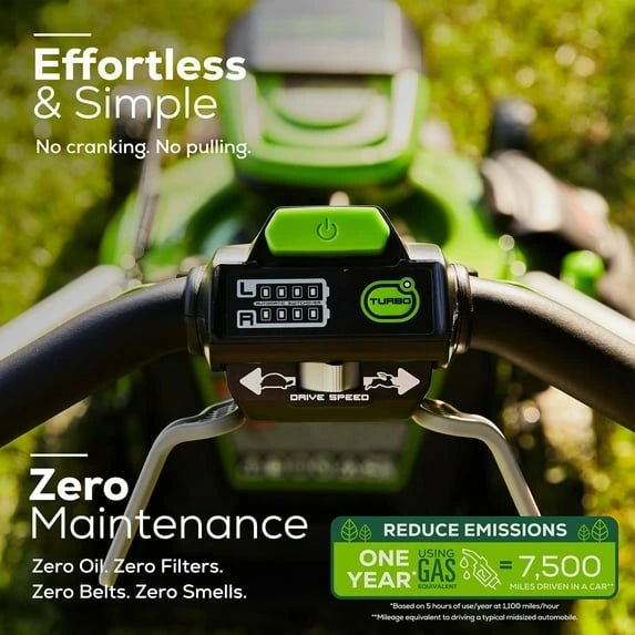 60V 21″ Brushless Self-Propelled Battery Powered Lawn Mower + (2) 4.0Ah Batteries & Dual Port Charger - Image 9