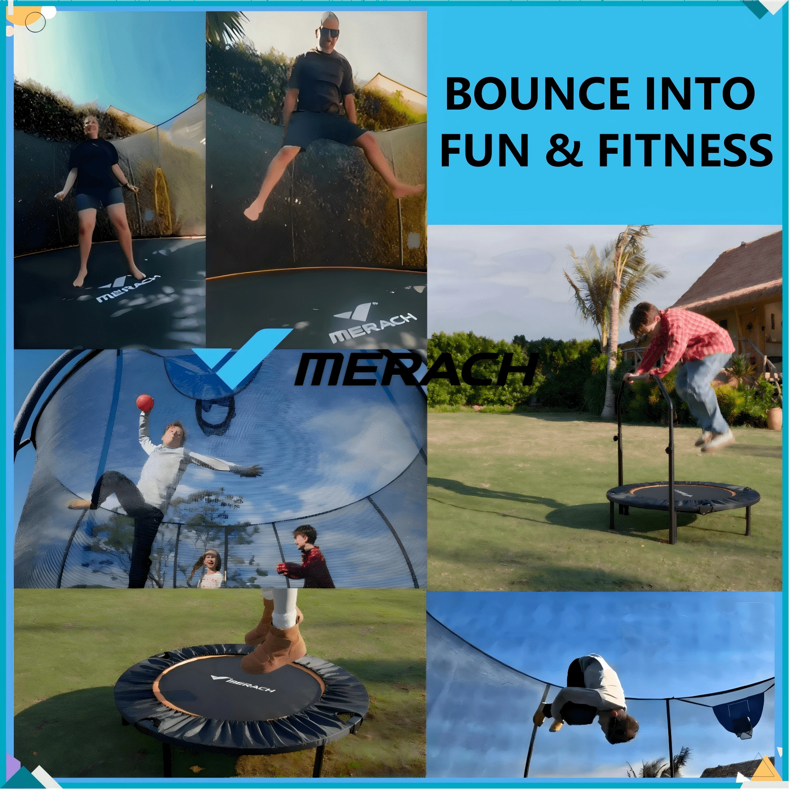 14FT Pumpkin Outdoor Trampoline with Safety Enclosure Net, Basketball Hoop & Ladder, Heavy Duty Backyard Trampoline for Kids & Adults - Image 8