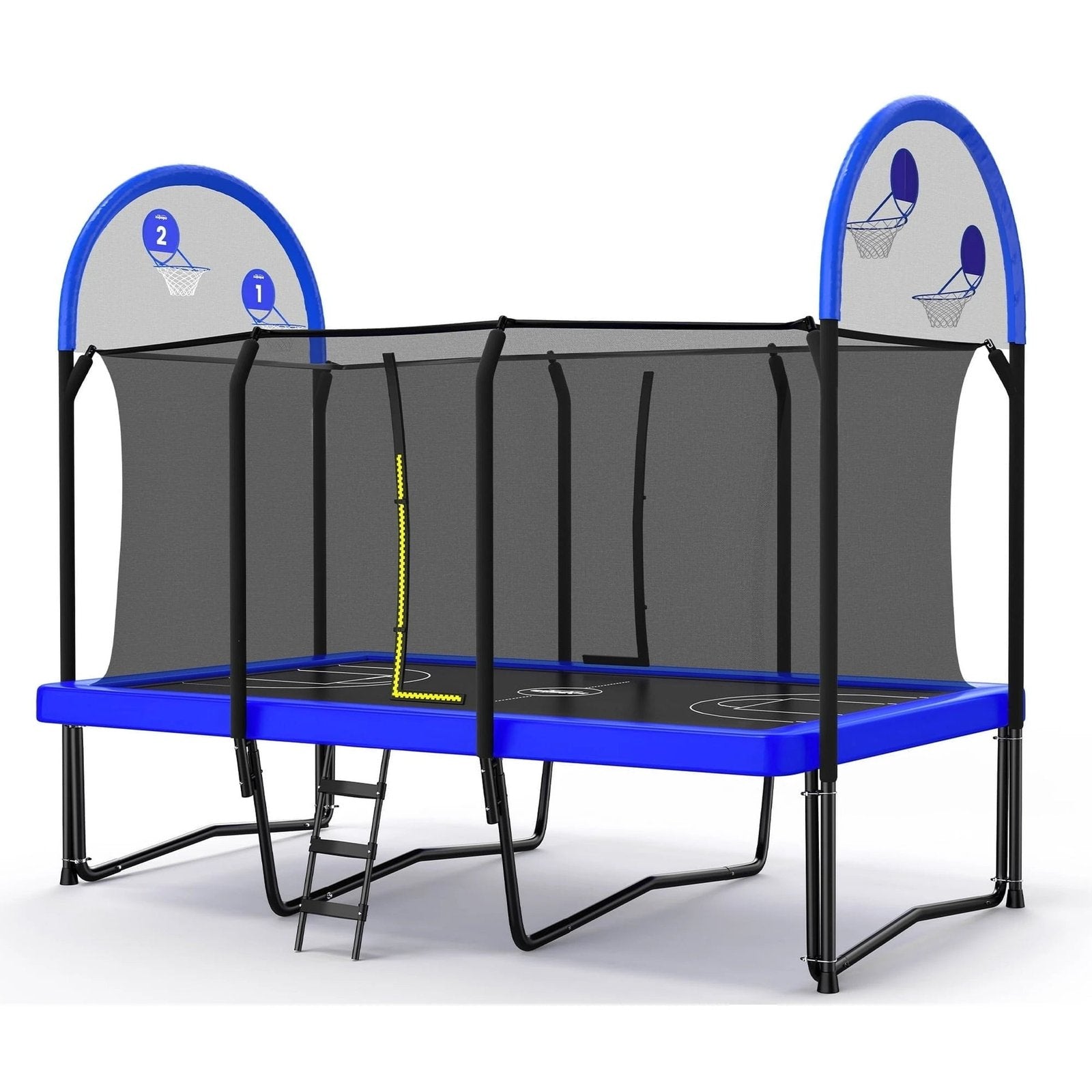 Weight Capacity Rectangle Trampoline Basketball Hoop 10x17FT 9X15FT 8X14FT Outdoor Square Gymnastics Trampolines for Kids Adults - Image 2