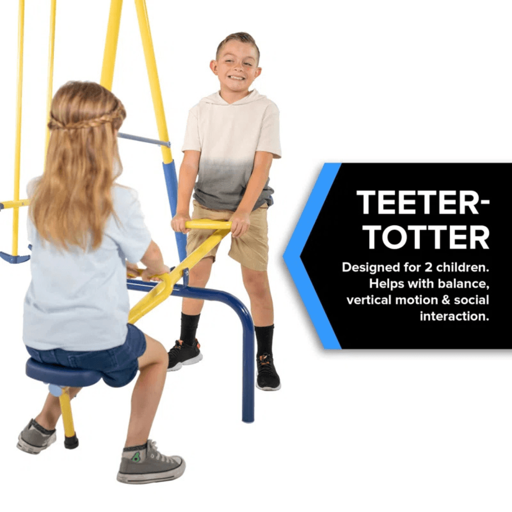 Sportspower Super 10 Metal Swing Set with Lifetime Warranty on Blow Molded Slide - Image 6