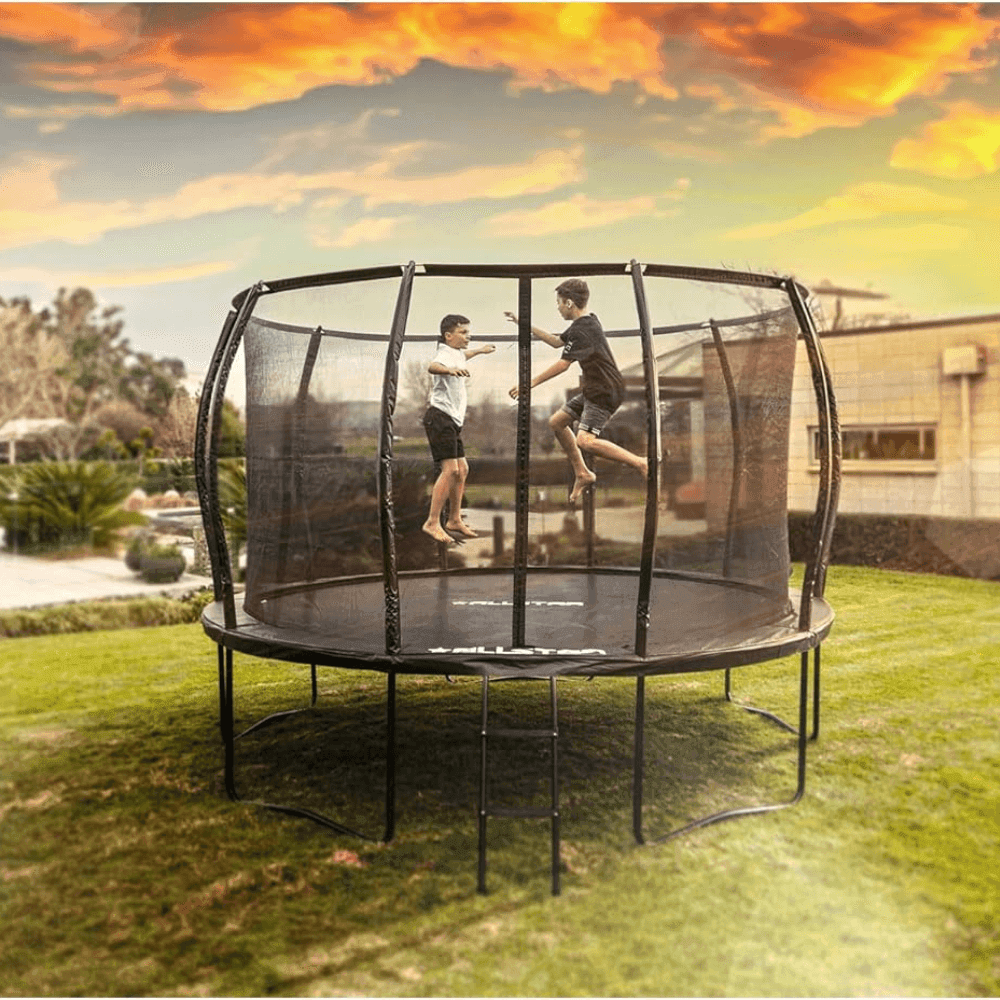 10 Trampoline Outdoor Backyard Play Equipment with Net & Ladder