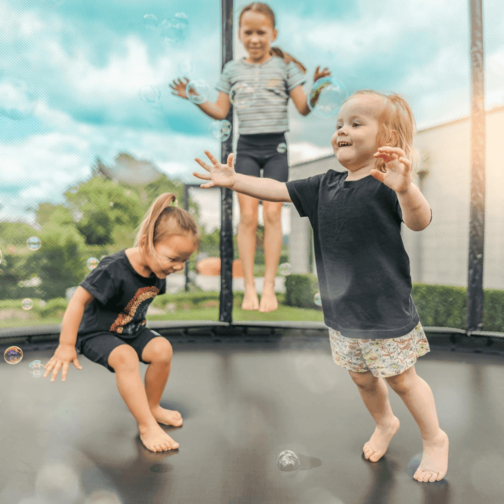 10 Trampoline Outdoor Backyard Play Equipment with Net & Ladder - Image 4