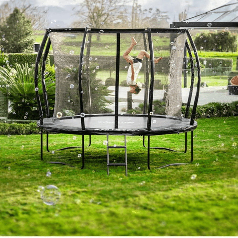 10 Trampoline Outdoor Backyard Play Equipment with Net & Ladder - Image 6
