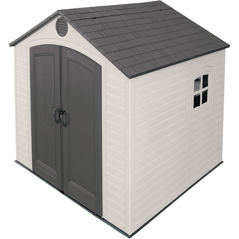 8′ x 7.5′ Outdoor Storage Shed, Light Brown