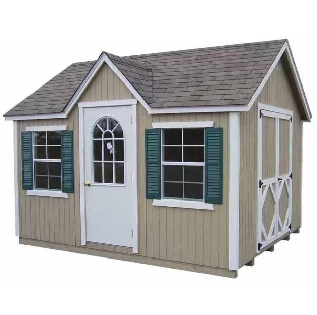 12 x 10 ft Classic Wood Cottage Panelized Storage Shed