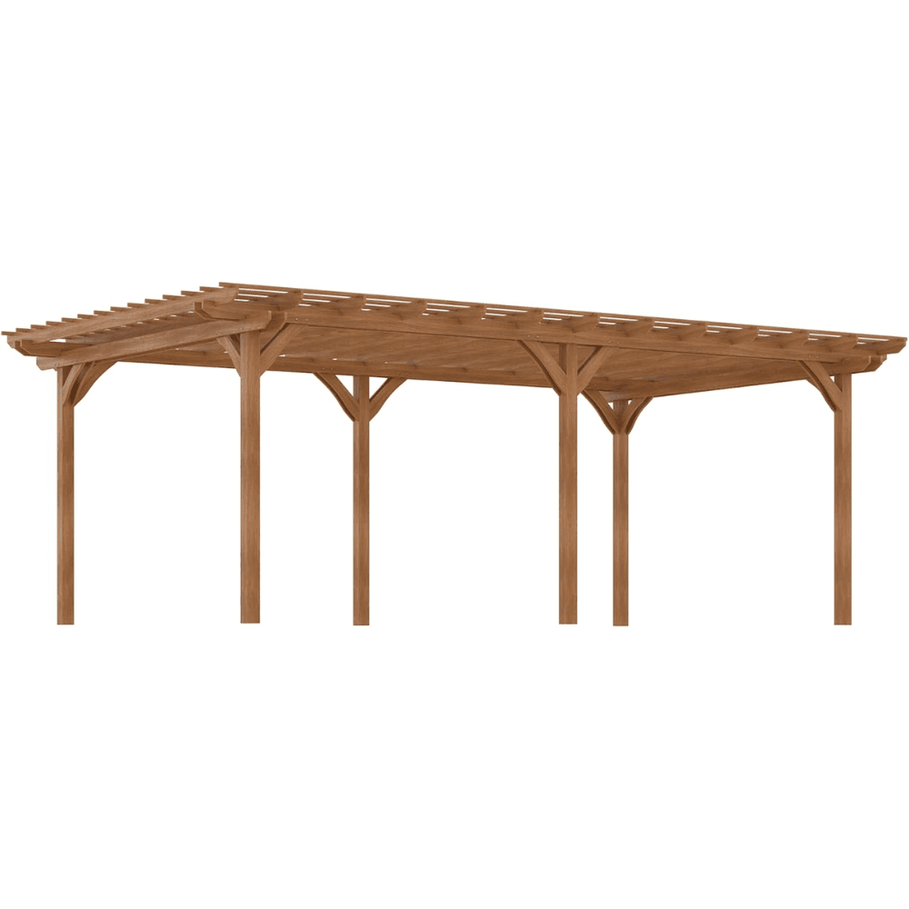 12′ x 20′ DIY Deck Outdoor Wood Pergola