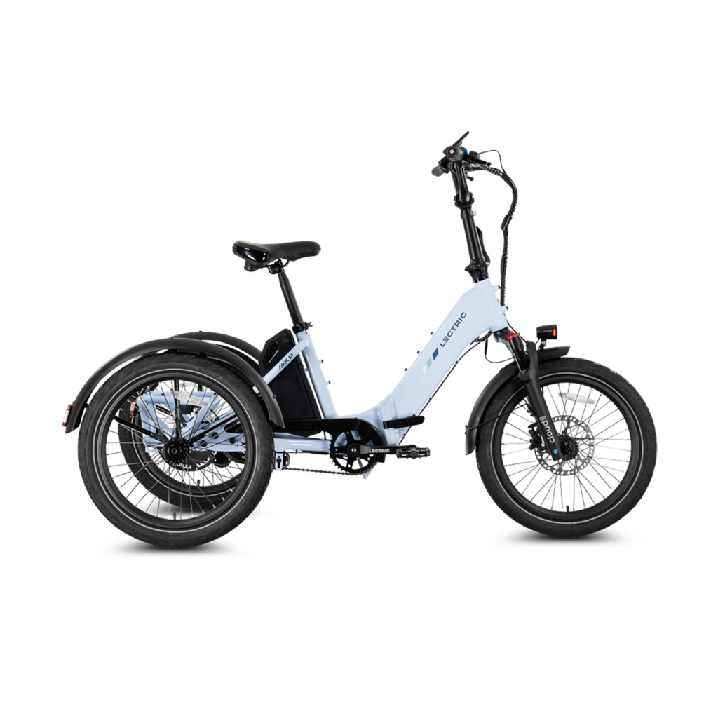 ebikes XP Electric Trike in Stratus White Adult Folding Electric Trike