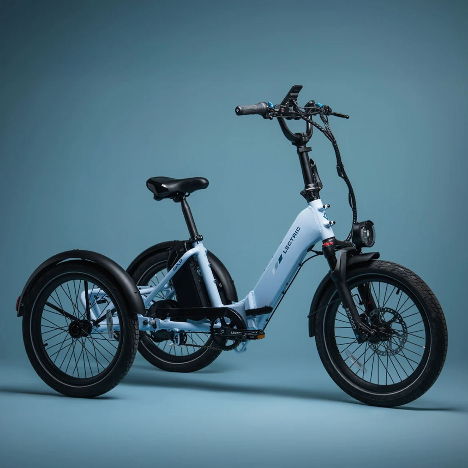 ebikes XP Electric Trike in Stratus White Adult Folding Electric Trike - Image 2