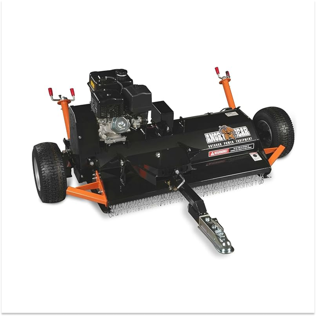 48″ Tow-Behind ATV Offset Flail Mower 15HP 459cc E-start Gas Engine Powered