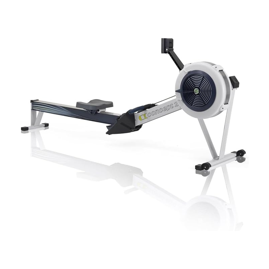 Black Indoor Rowing Machine with Performance Monitor