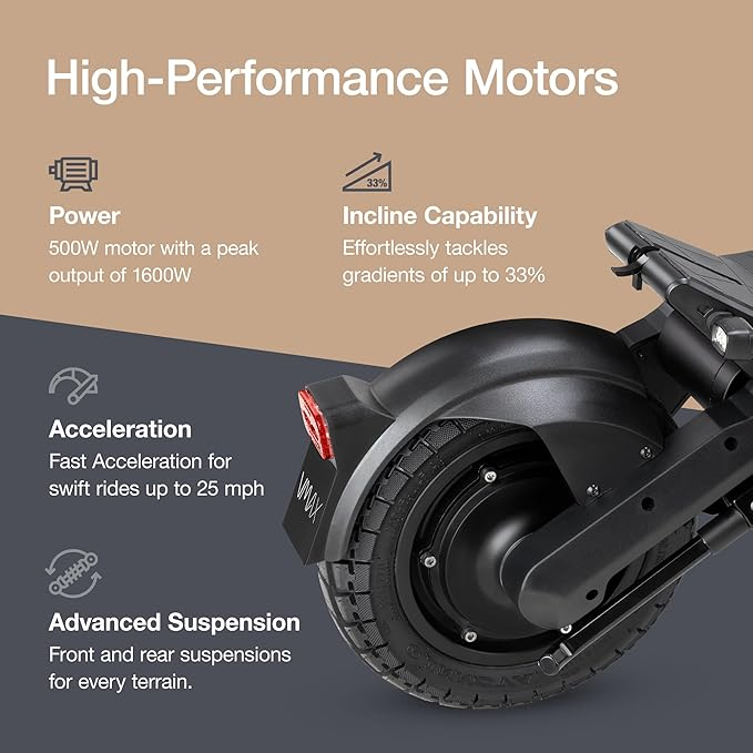 Electric Scooter with Dual Suspension and TFT Display - Image 3