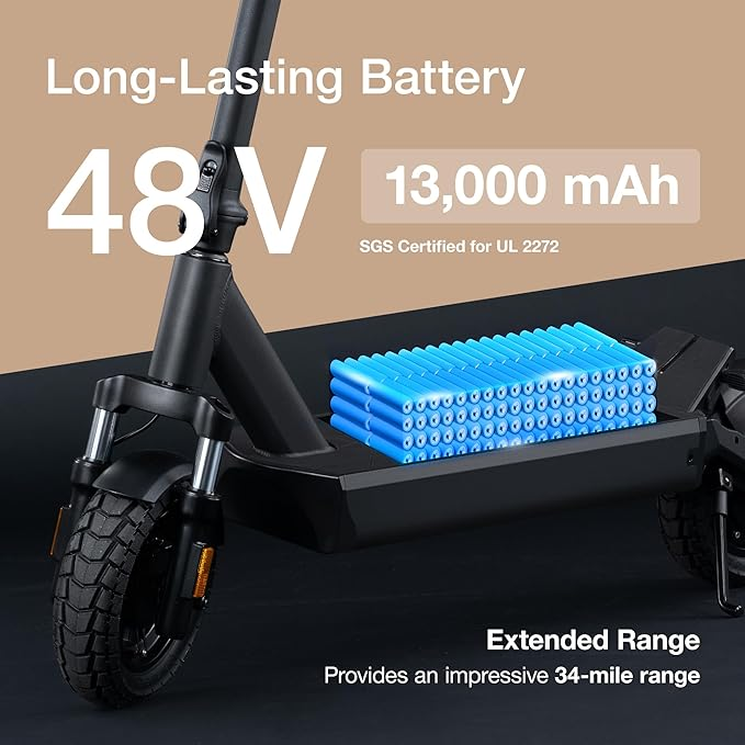 Electric Scooter with Dual Suspension and TFT Display - Image 4